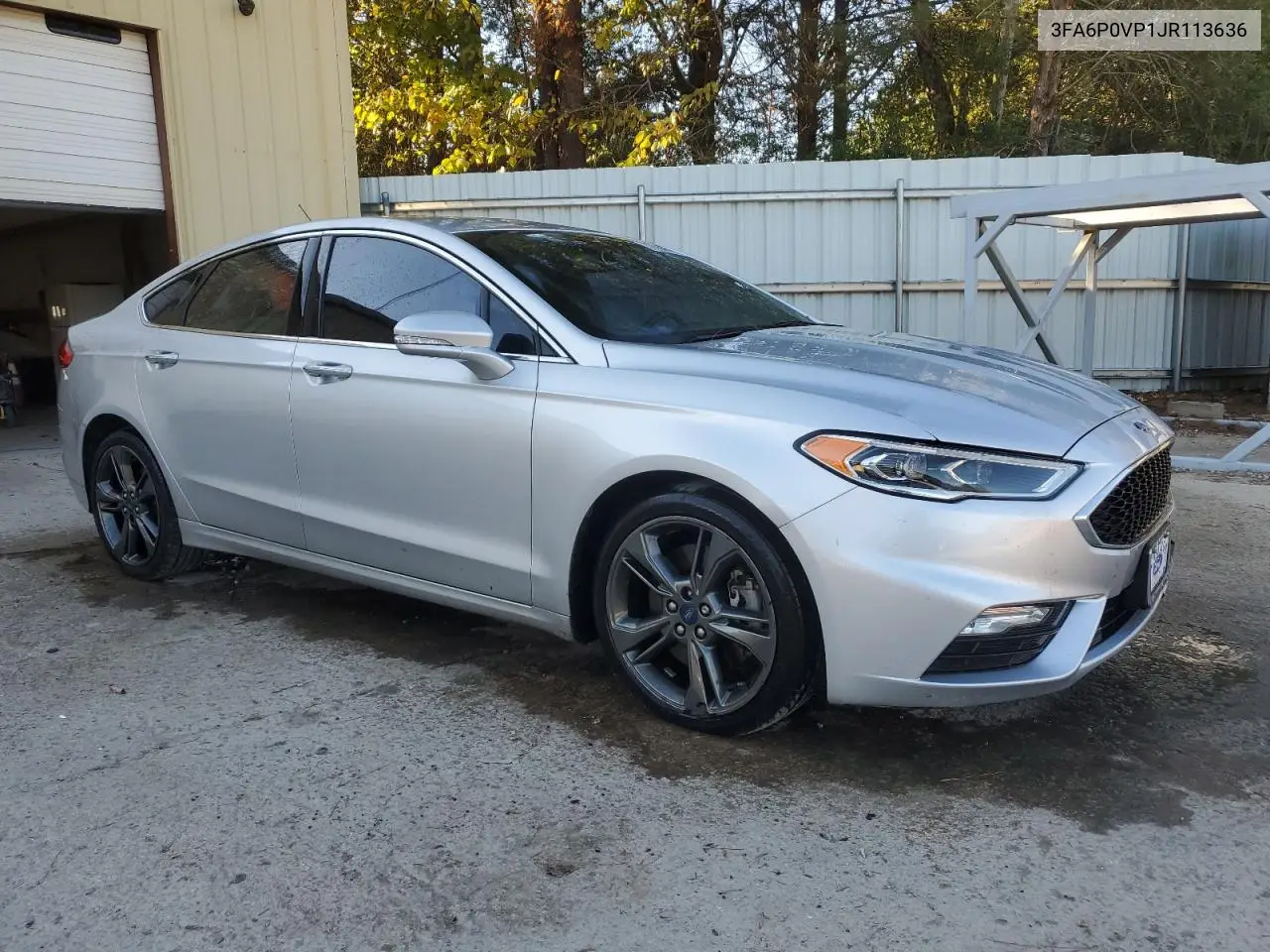 3FA6P0VP1JR113636 2018 Ford Fusion Sport
