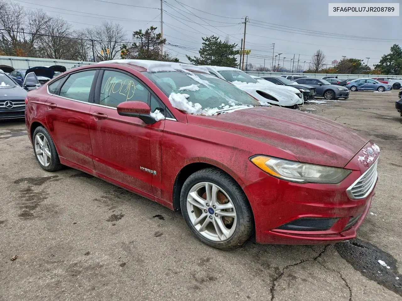 3FA6P0LU7JR208789 2018 Ford Fusion Se Hybrid