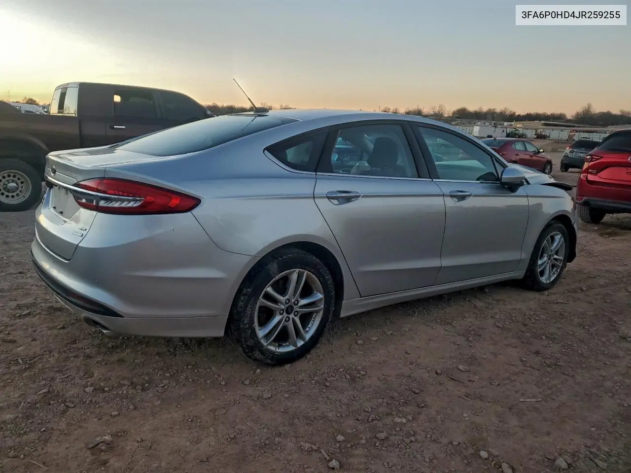 3FA6P0HD4JR259255 2018 Ford Fusion Se