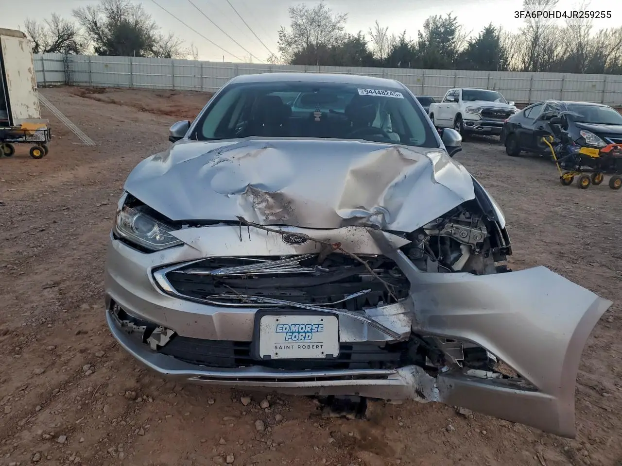 3FA6P0HD4JR259255 2018 Ford Fusion Se