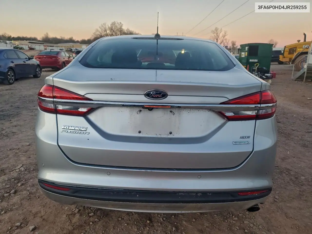 3FA6P0HD4JR259255 2018 Ford Fusion Se