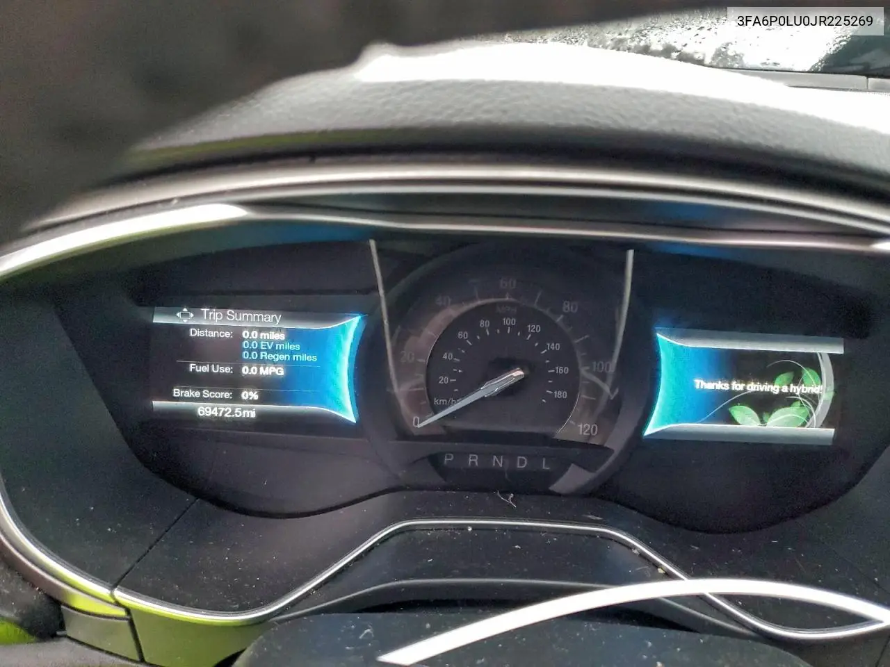 3FA6P0LU0JR225269 2018 Ford Fusion Se Hybrid