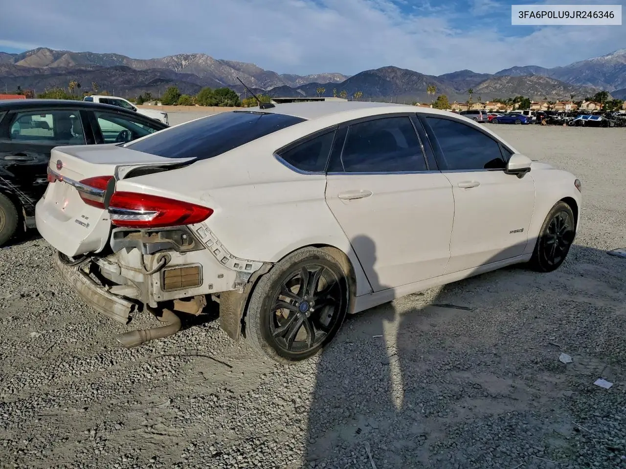 3FA6P0LU9JR246346 2018 Ford Fusion Se Hybrid