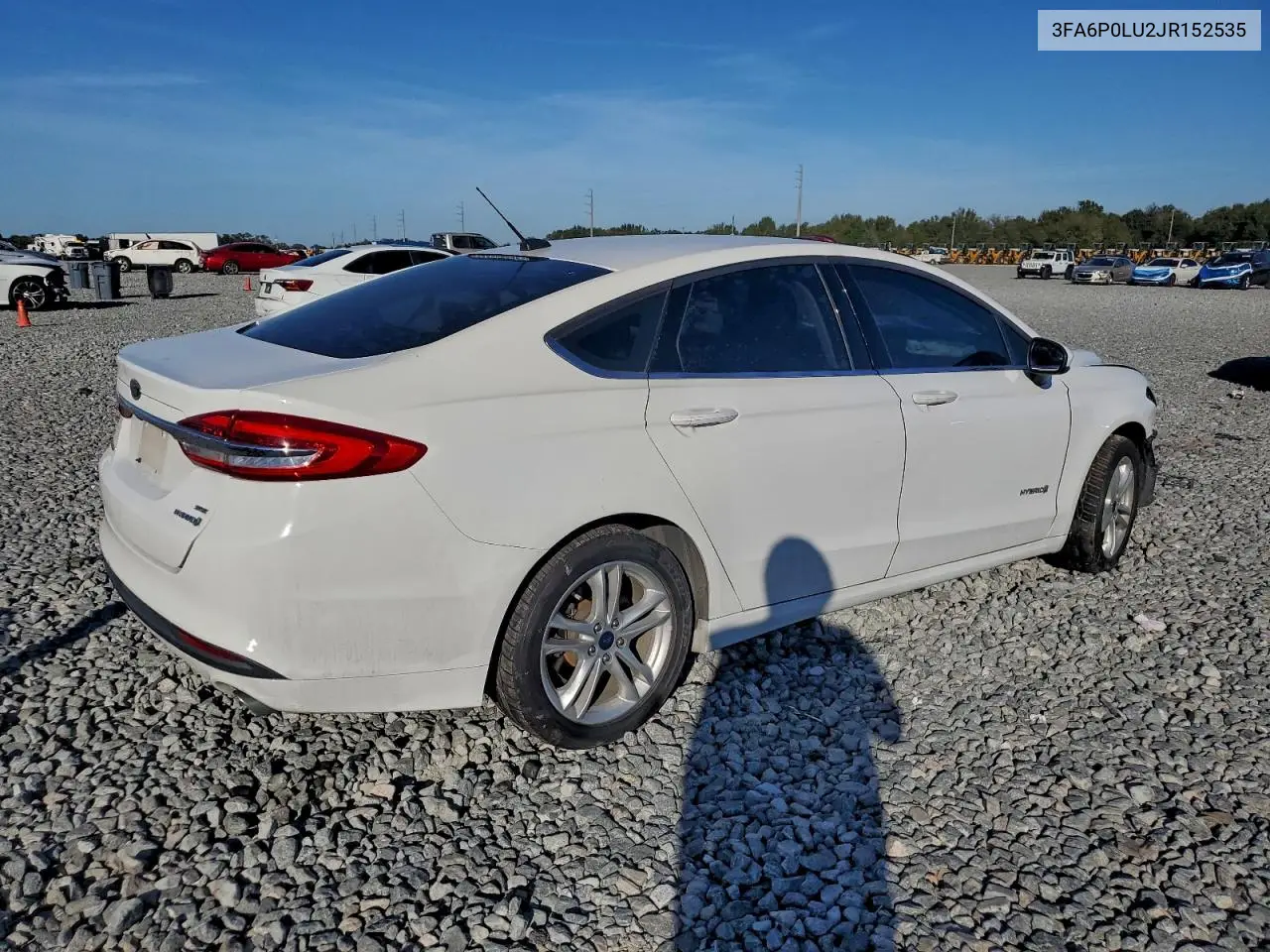 3FA6P0LU2JR152535 2018 Ford Fusion Se Hybrid