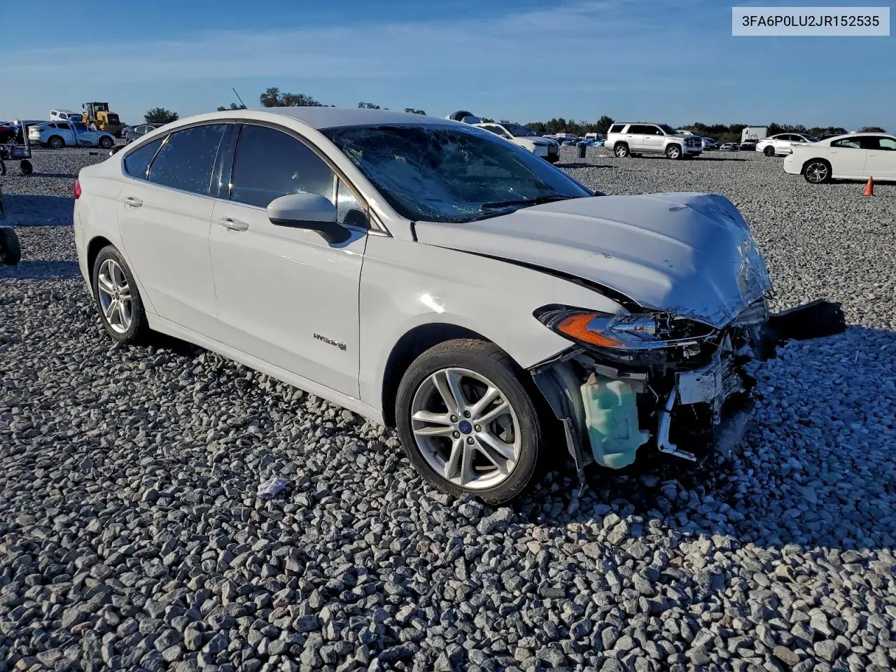 3FA6P0LU2JR152535 2018 Ford Fusion Se Hybrid