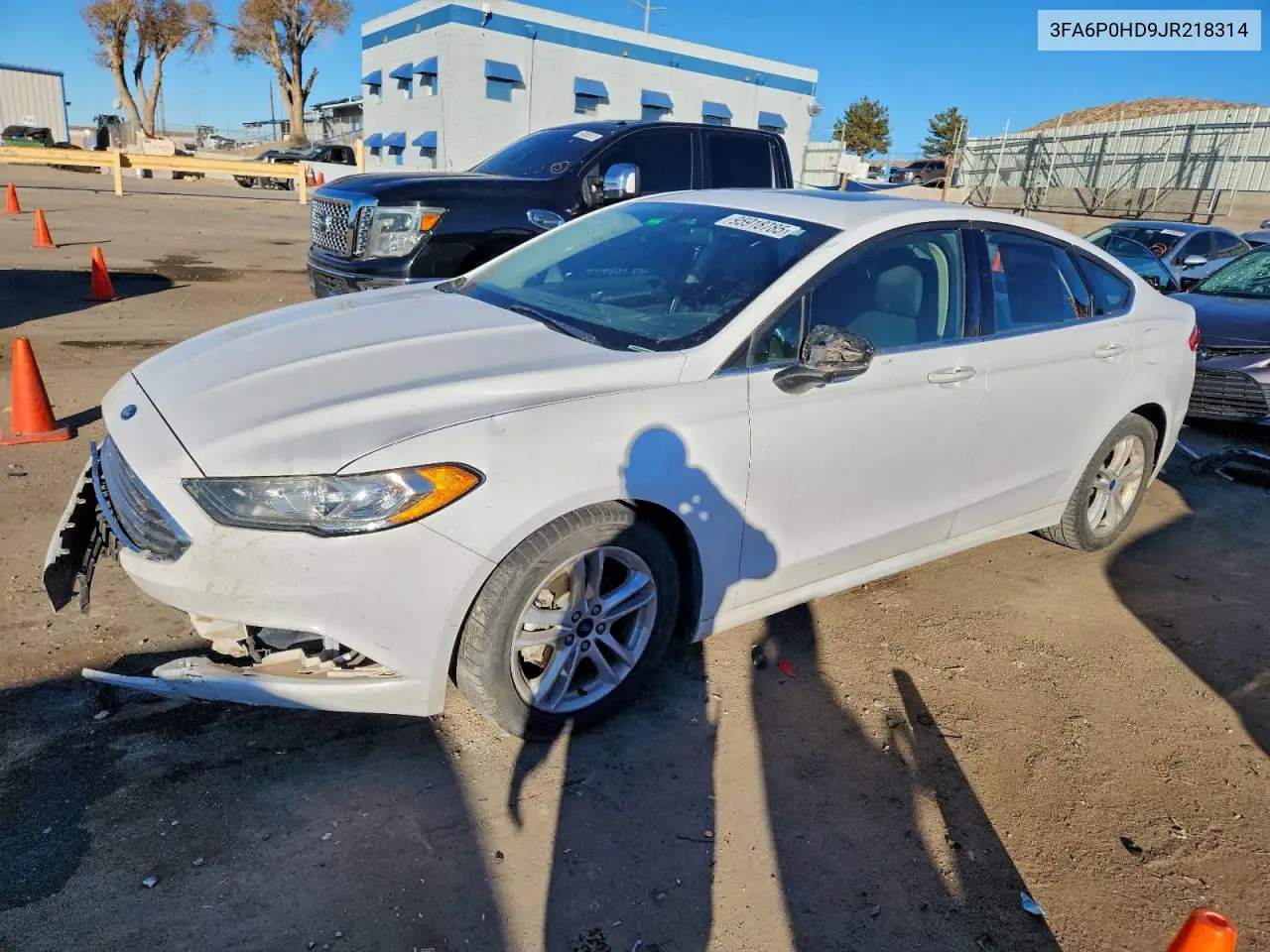 3FA6P0HD9JR218314 2018 Ford Fusion Se