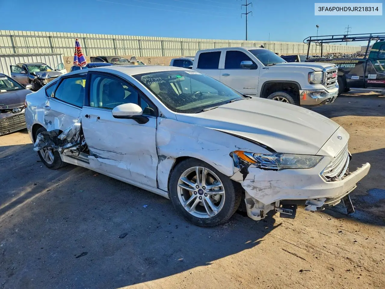 3FA6P0HD9JR218314 2018 Ford Fusion Se