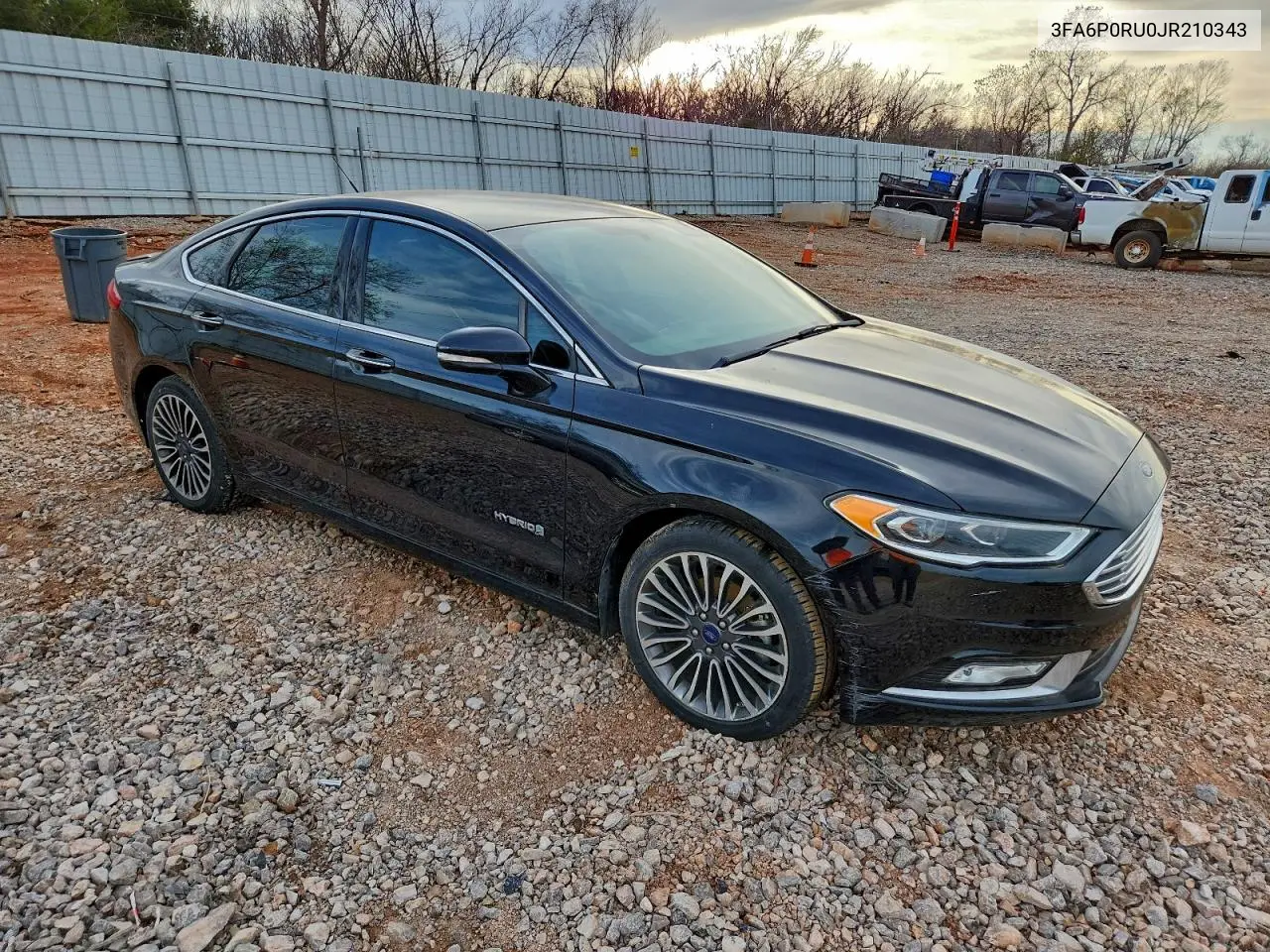 3FA6P0RU0JR210343 2018 Ford Fusion Titanium/Platinum Hev