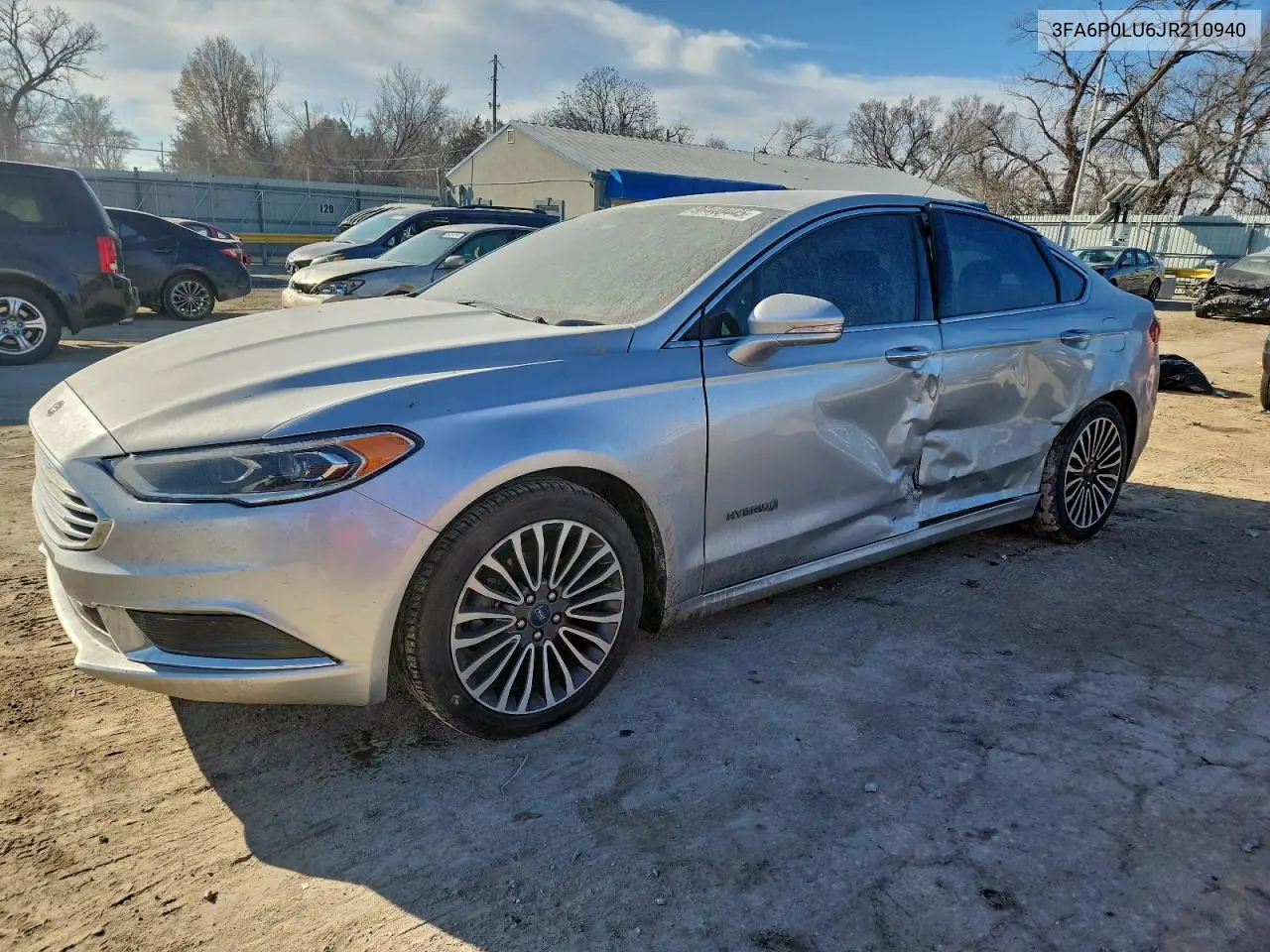 3FA6P0LU6JR210940 2018 Ford Fusion Se Hybrid