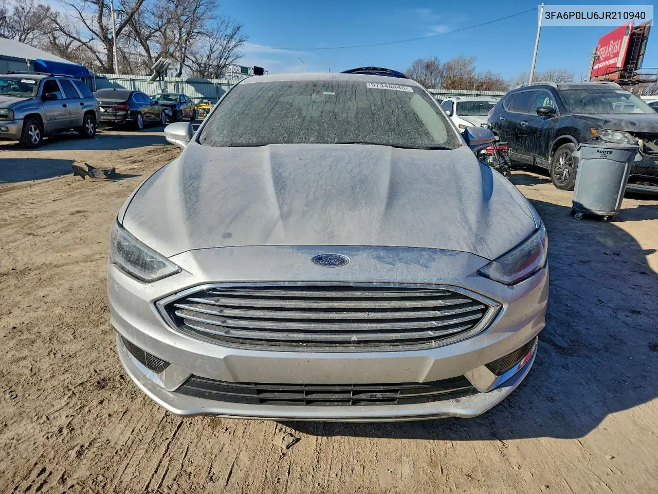 3FA6P0LU6JR210940 2018 Ford Fusion Se Hybrid