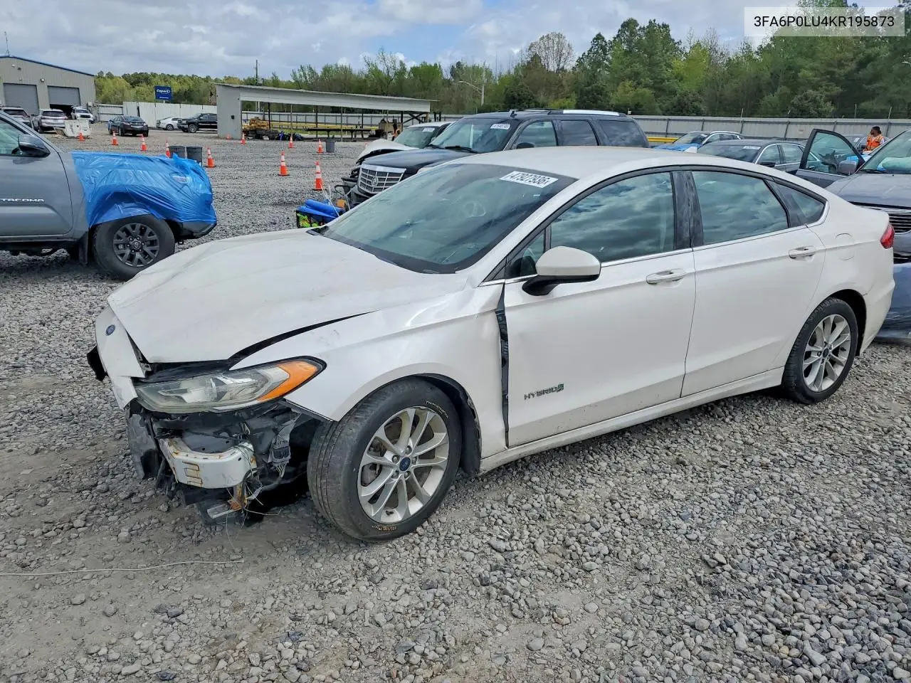 3FA6P0LU4KR195873 2019 Ford Fusion Se
