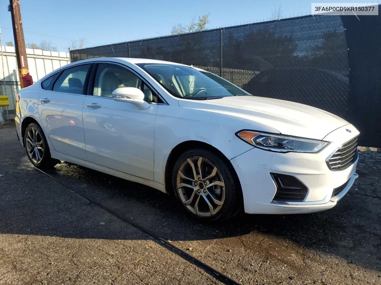 3FA6P0CD9KR150377 2019 Ford Fusion Sel