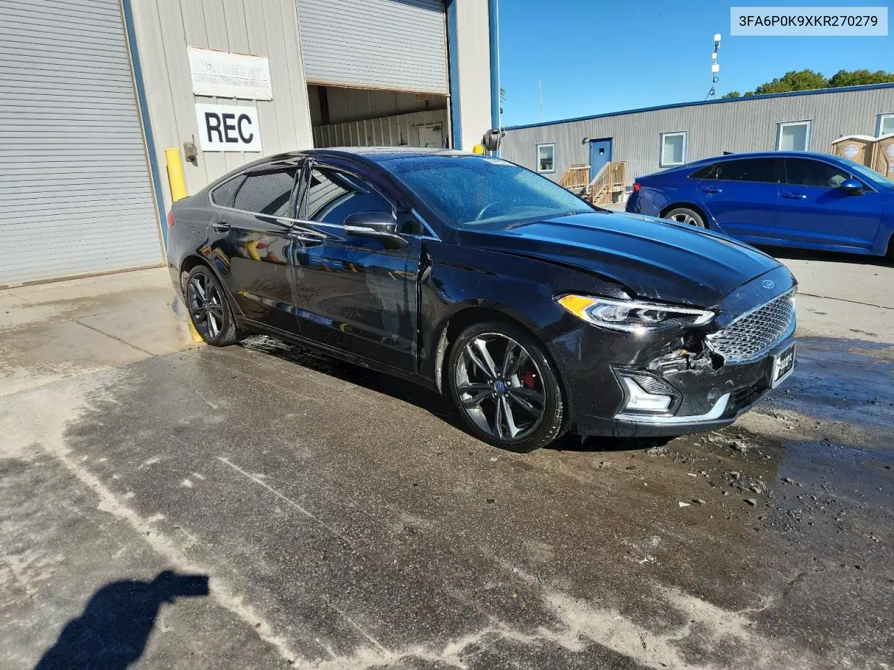 3FA6P0K9XKR270279 2019 Ford Fusion Titanium