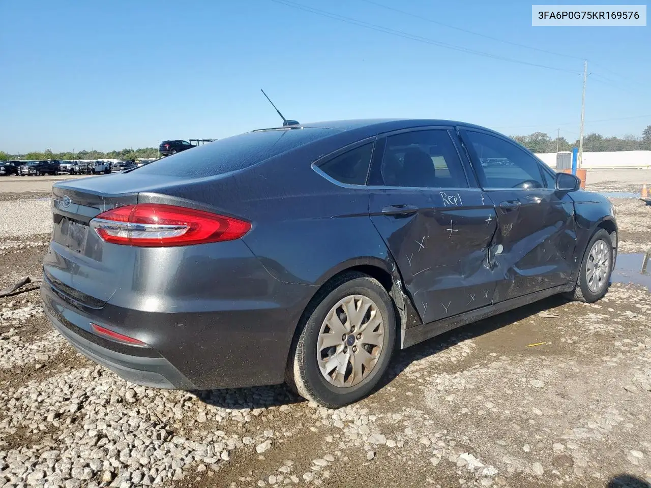 3FA6P0G75KR169576 2019 Ford Fusion S