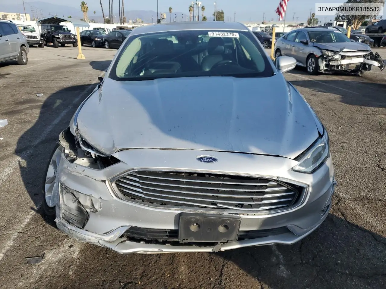 3FA6P0MU0KR185582 2019 Ford Fusion Sel