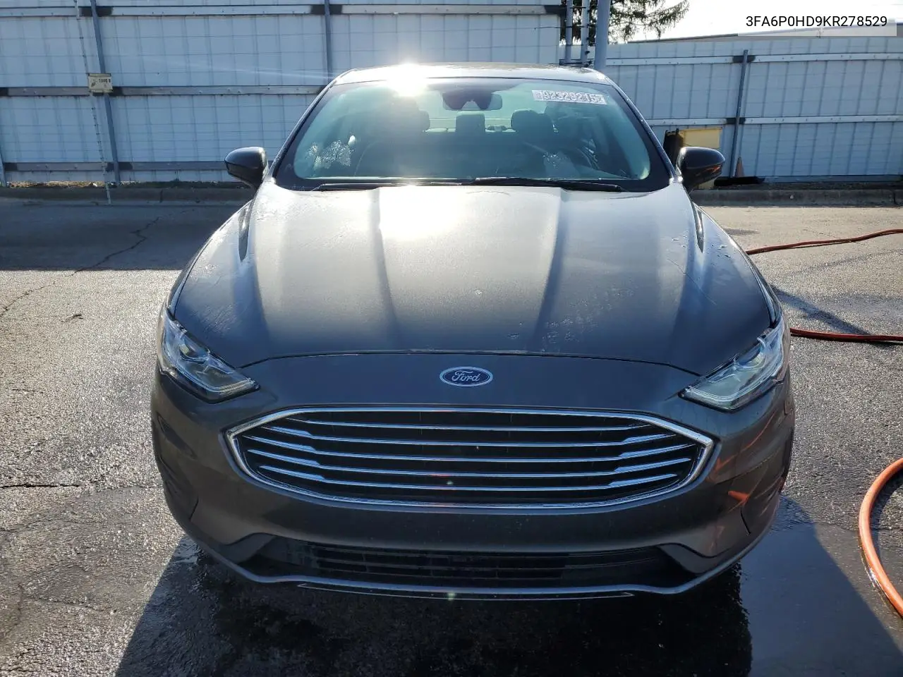 3FA6P0HD9KR278529 2019 Ford Fusion Se