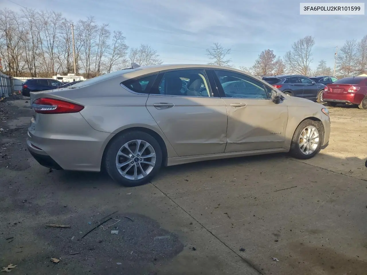 3FA6P0LU2KR101599 2019 Ford Fusion Se