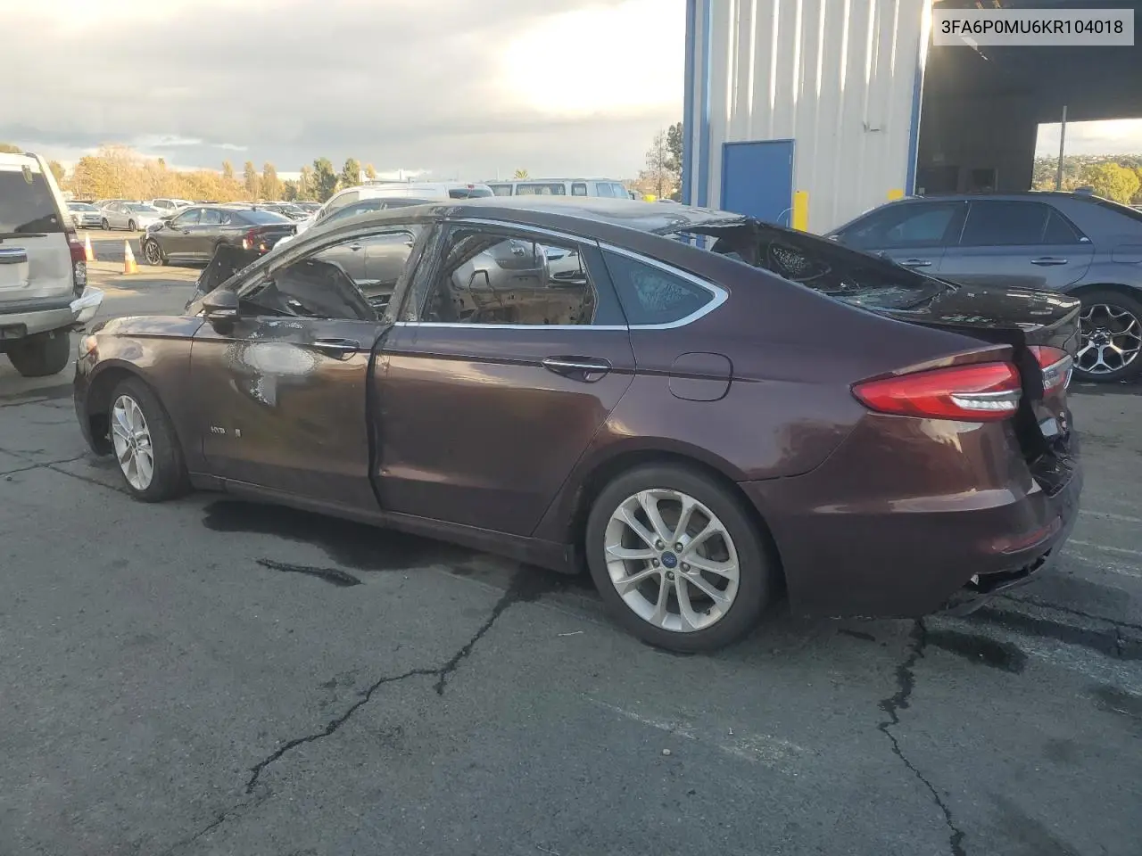 3FA6P0MU6KR104018 2019 Ford Fusion Sel