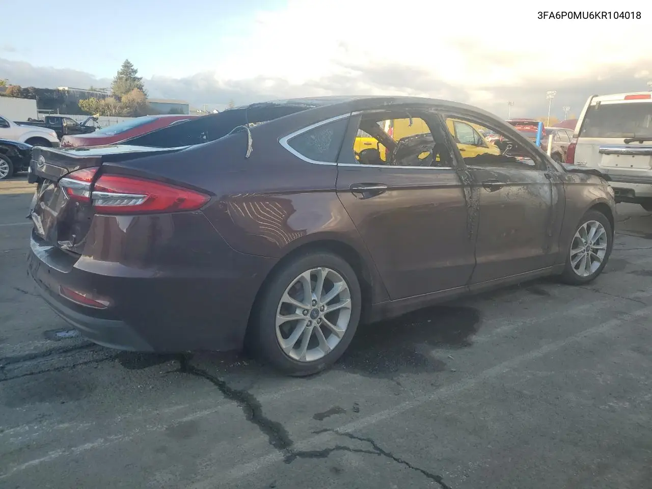 3FA6P0MU6KR104018 2019 Ford Fusion Sel