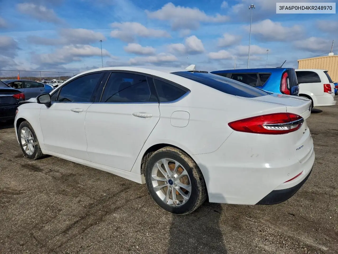 3FA6P0HD4KR248970 2019 Ford Fusion Se