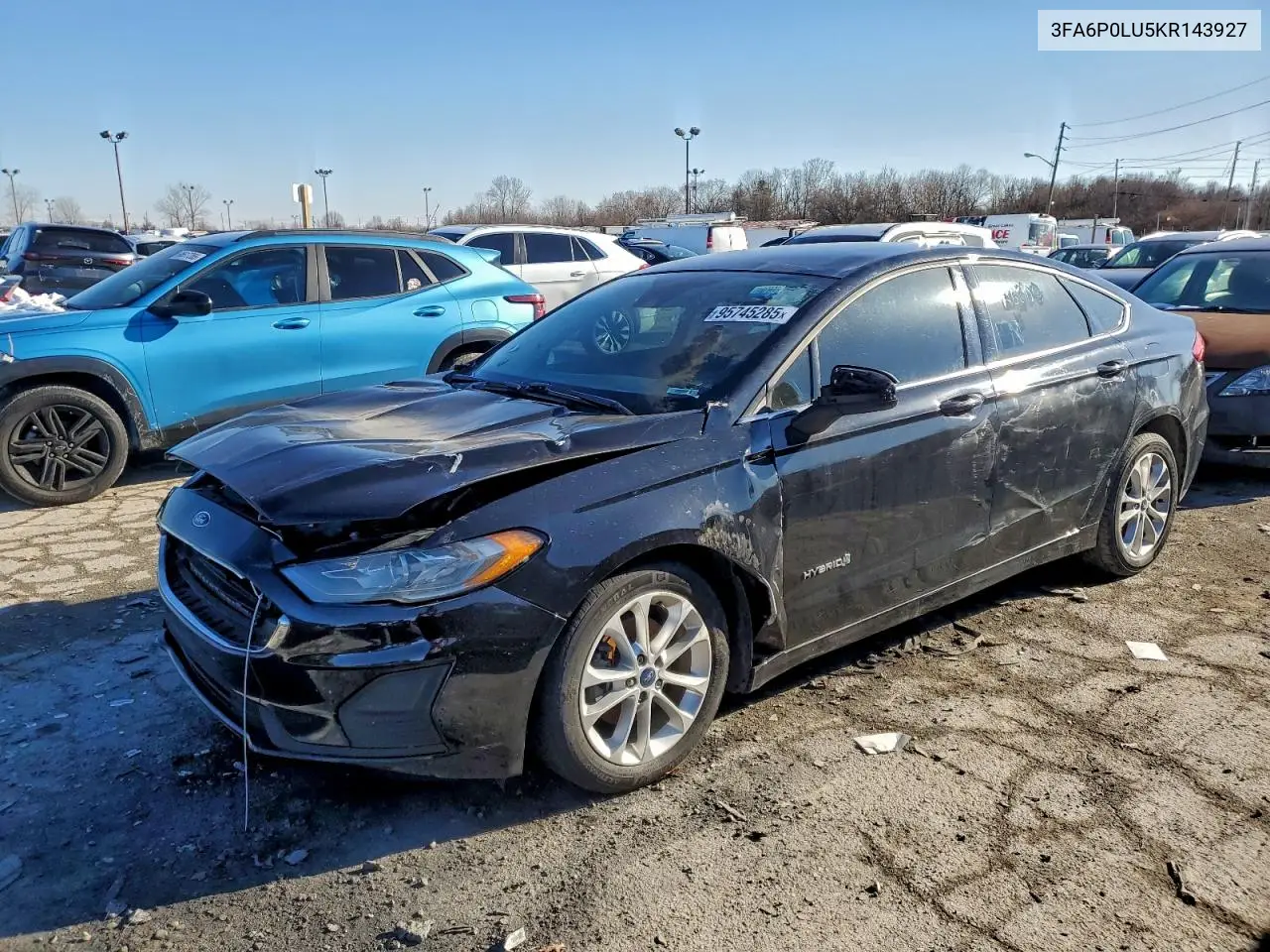 3FA6P0LU5KR143927 2019 Ford Fusion Se