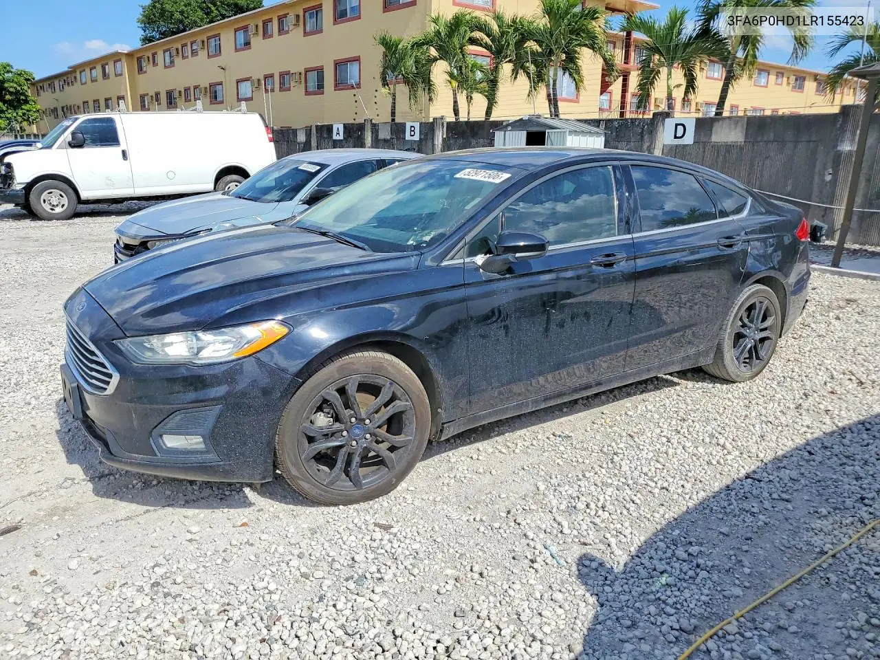 3FA6P0HD1LR155423 2020 Ford Fusion Se