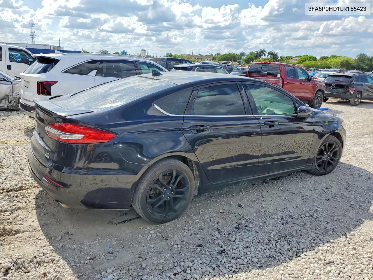 3FA6P0HD1LR155423 2020 Ford Fusion Se