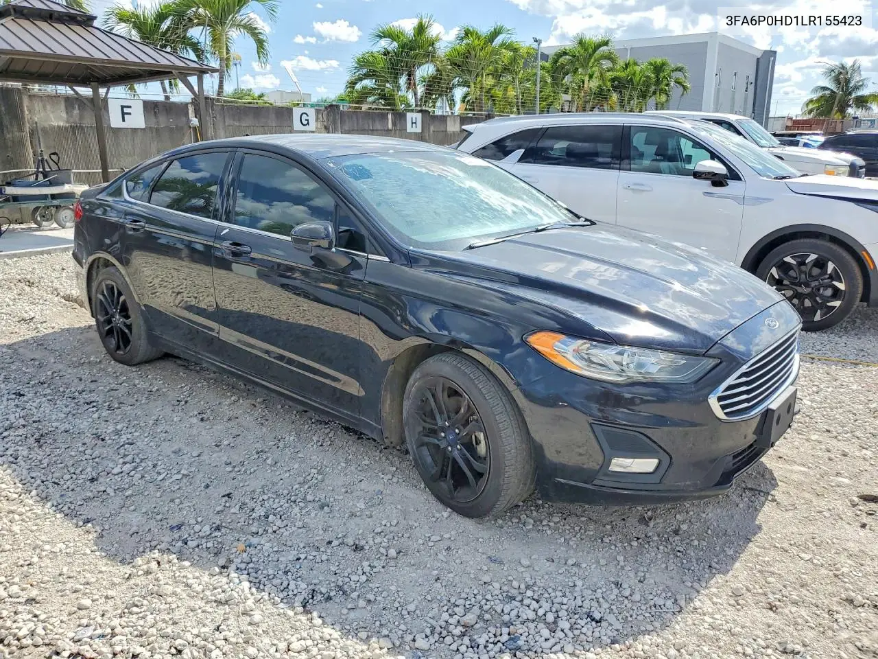 3FA6P0HD1LR155423 2020 Ford Fusion Se