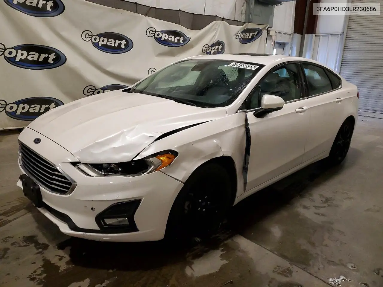3FA6P0HD3LR230686 2020 Ford Fusion Se