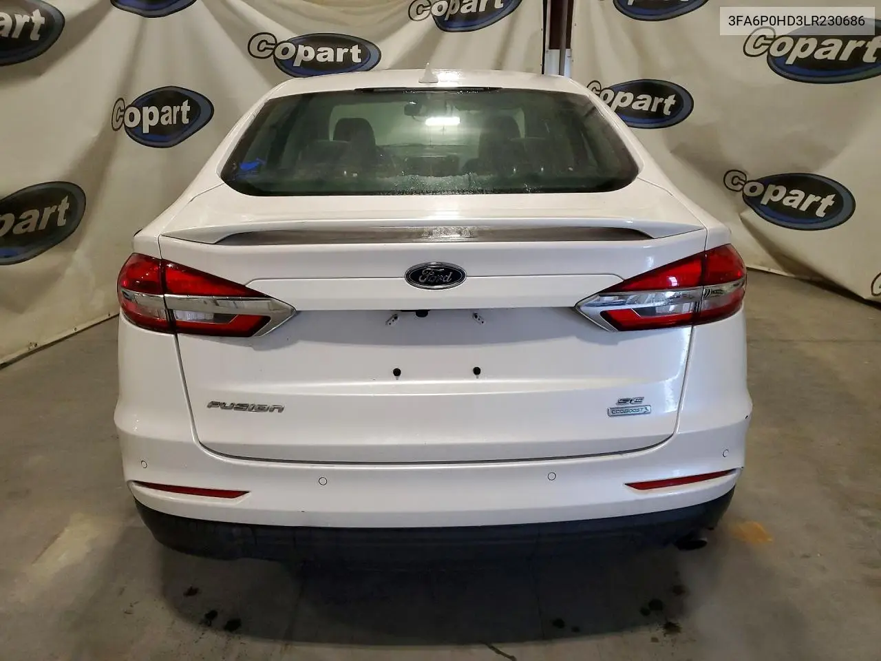 3FA6P0HD3LR230686 2020 Ford Fusion Se