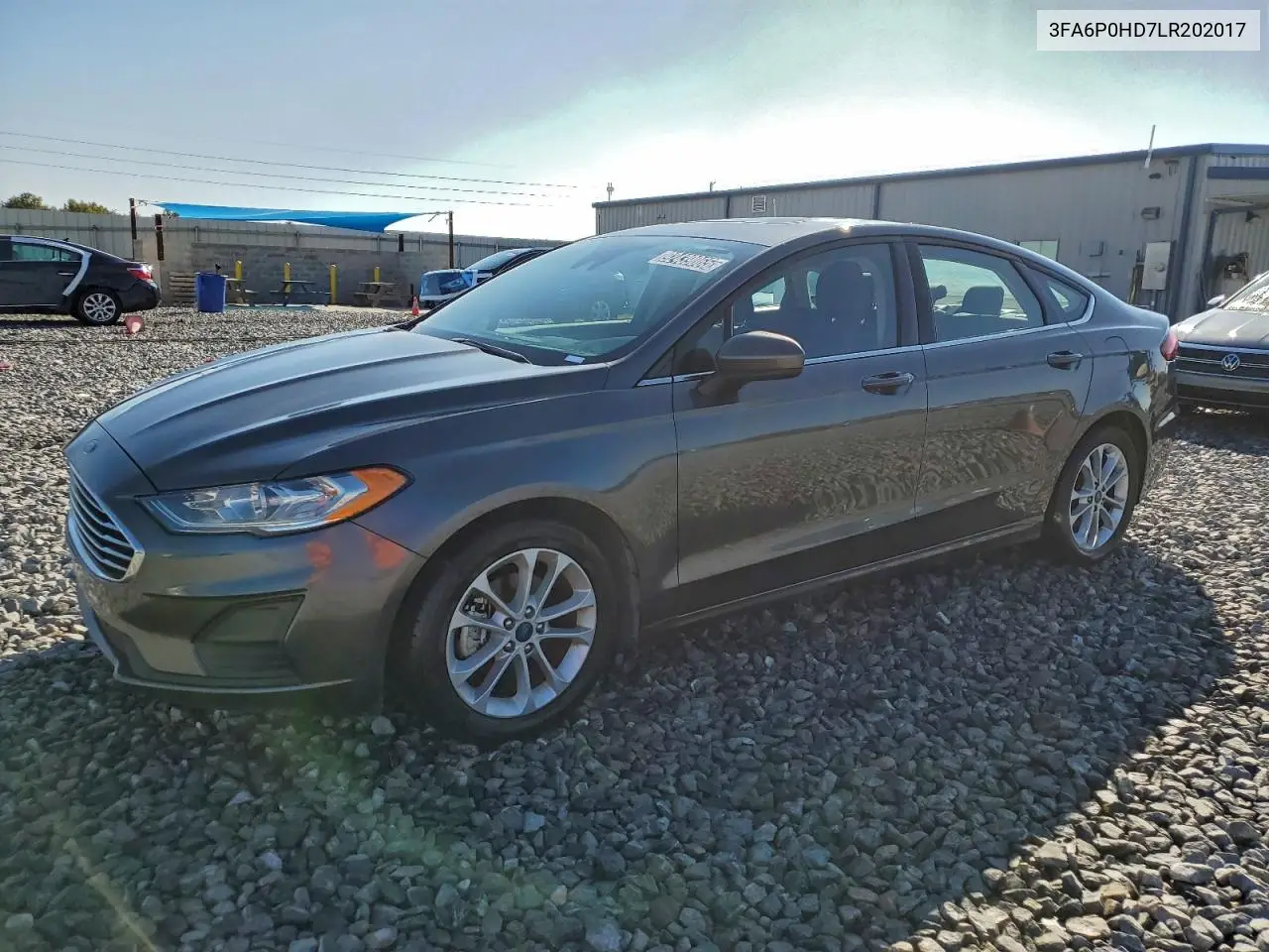 3FA6P0HD7LR202017 2020 Ford Fusion Se