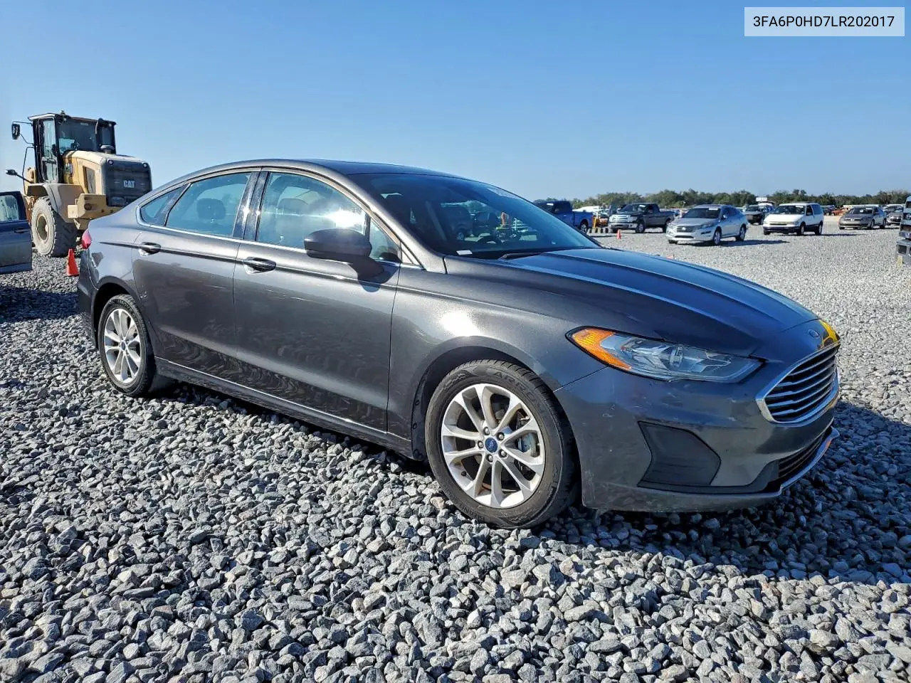 3FA6P0HD7LR202017 2020 Ford Fusion Se