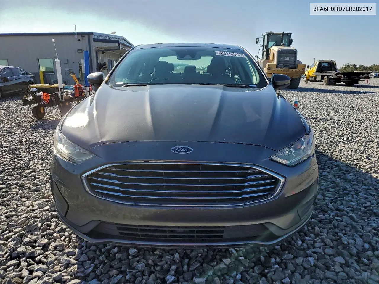3FA6P0HD7LR202017 2020 Ford Fusion Se