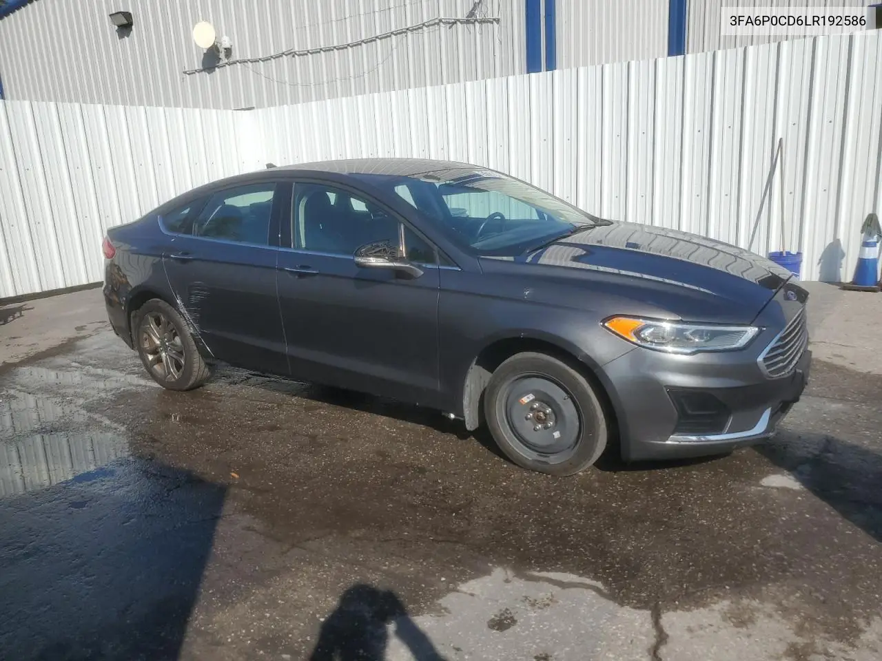 3FA6P0CD6LR192586 2020 Ford Fusion Sel