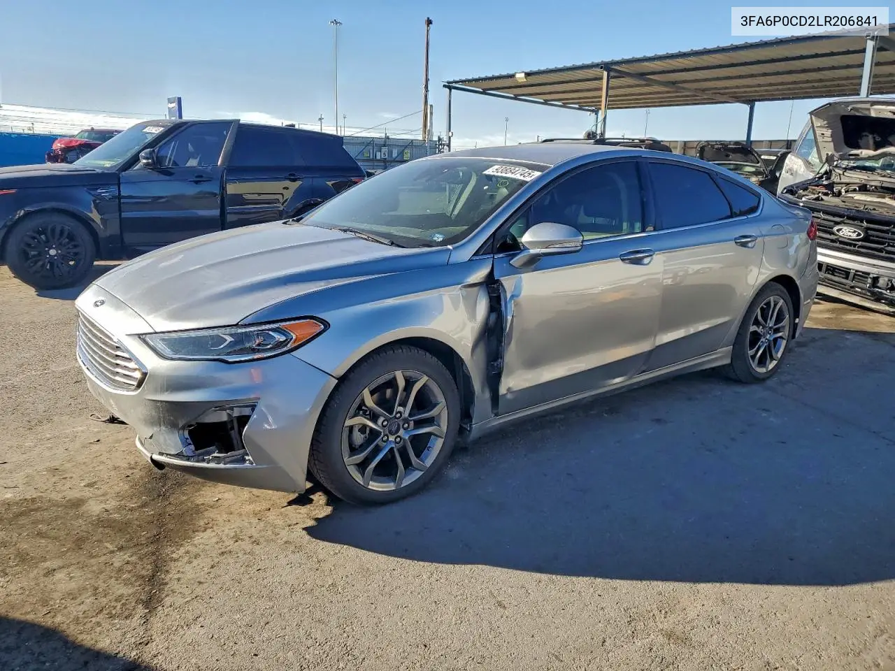 3FA6P0CD2LR206841 2020 Ford Fusion Sel