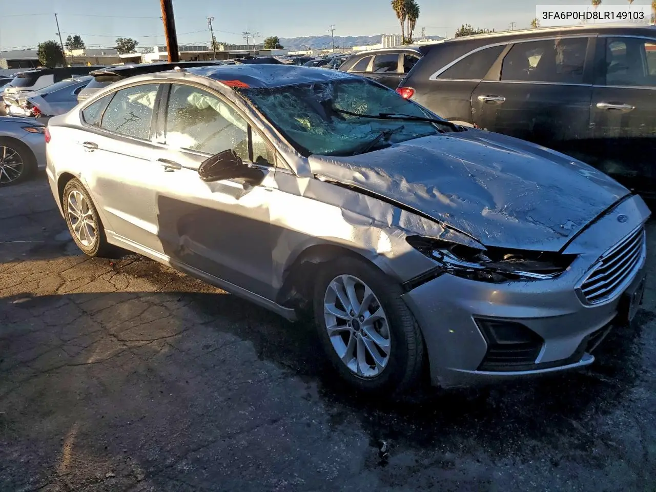 3FA6P0HD8LR149103 2020 Ford Fusion Se