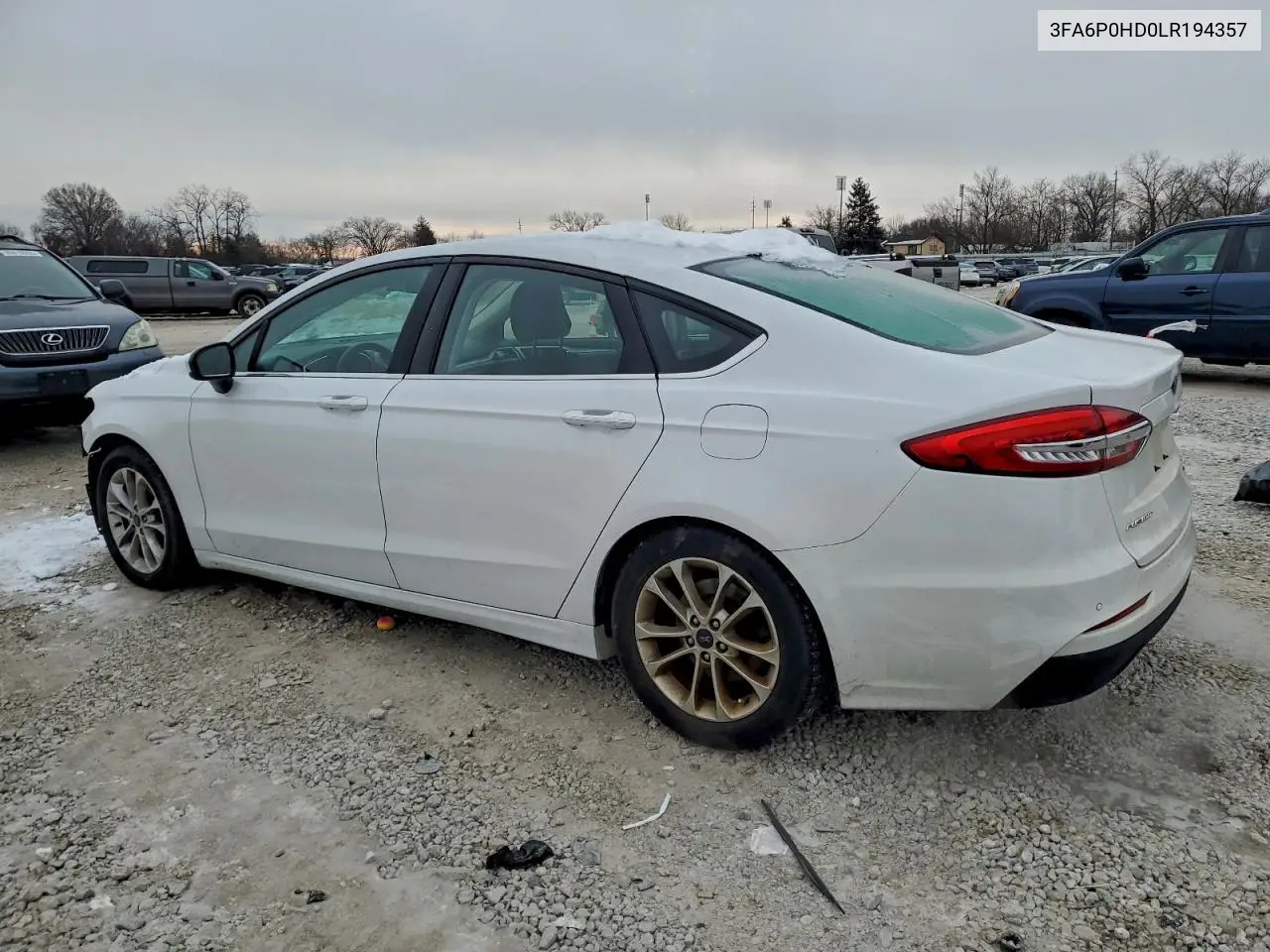 3FA6P0HD0LR194357 2020 Ford Fusion Se