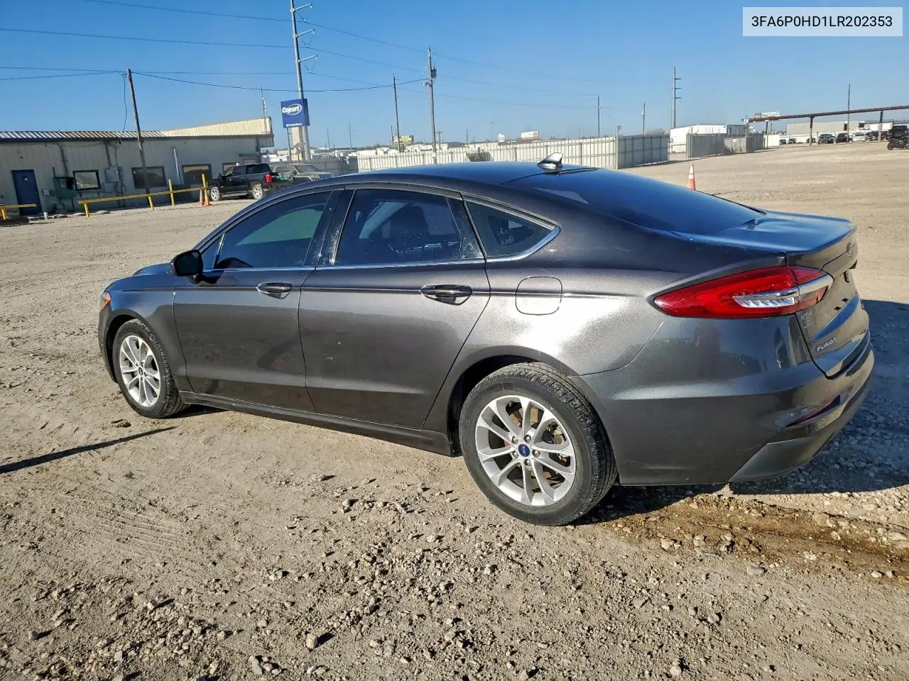 3FA6P0HD1LR202353 2020 Ford Fusion Se