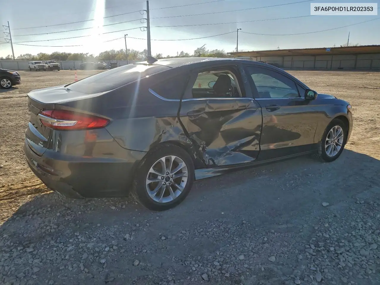 3FA6P0HD1LR202353 2020 Ford Fusion Se