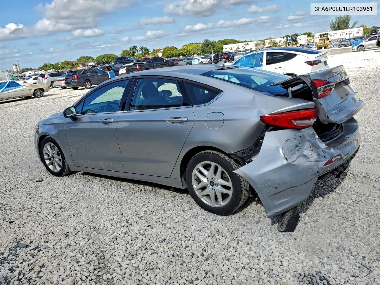 3FA6P0LU1LR103961 2020 Ford Fusion Se