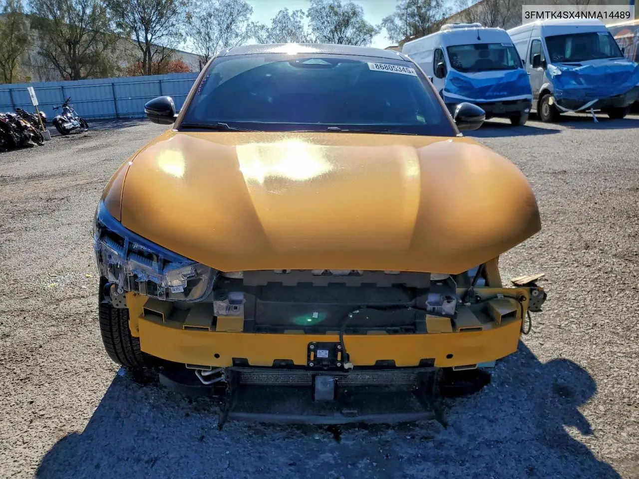 3FMTK4SX4NMA14489 2022 Ford Mustang Mach-E Gt