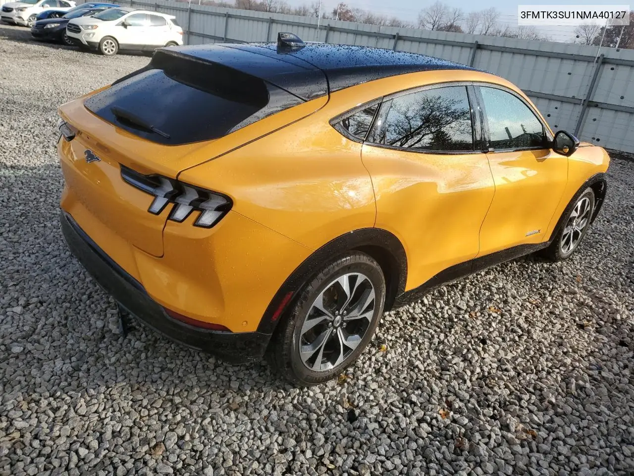 3FMTK3SU1NMA40127 2022 Ford Mustang Mach-E Premium