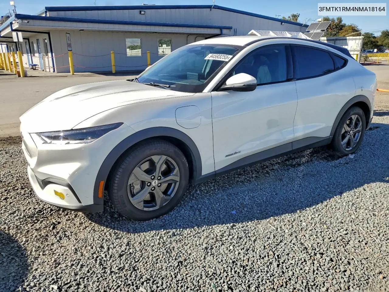 3FMTK1RM4NMA18164 2022 Ford Mustang Mach-E Select