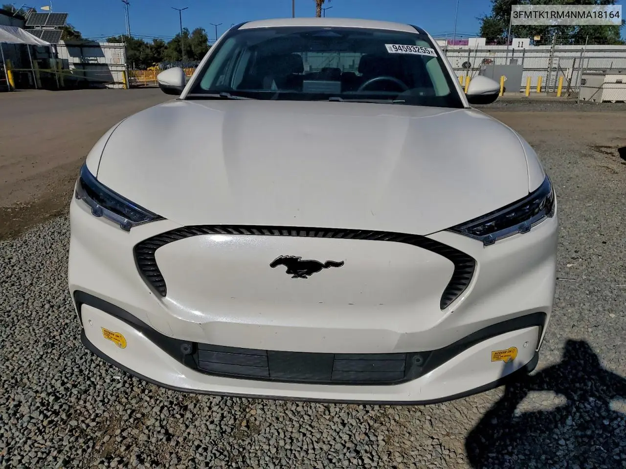 3FMTK1RM4NMA18164 2022 Ford Mustang Mach-E Select