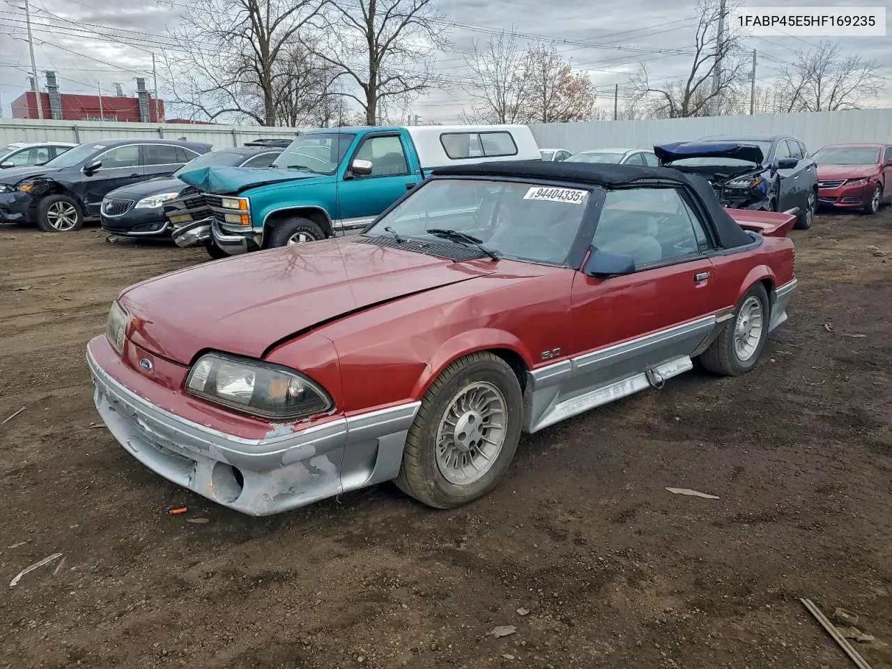 1FABP45E5HF169235 1987 Ford Mustang Gt