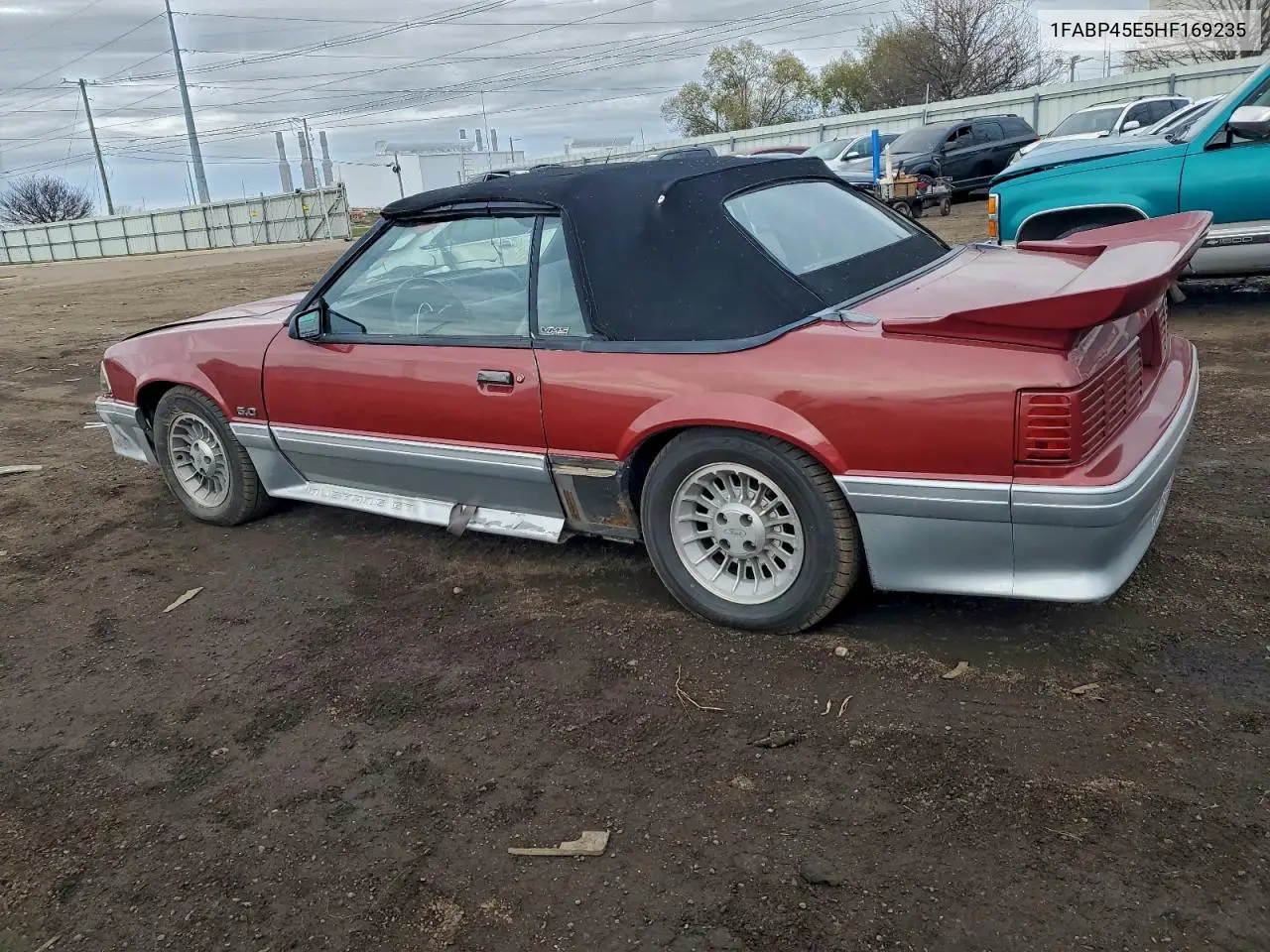 1FABP45E5HF169235 1987 Ford Mustang Gt