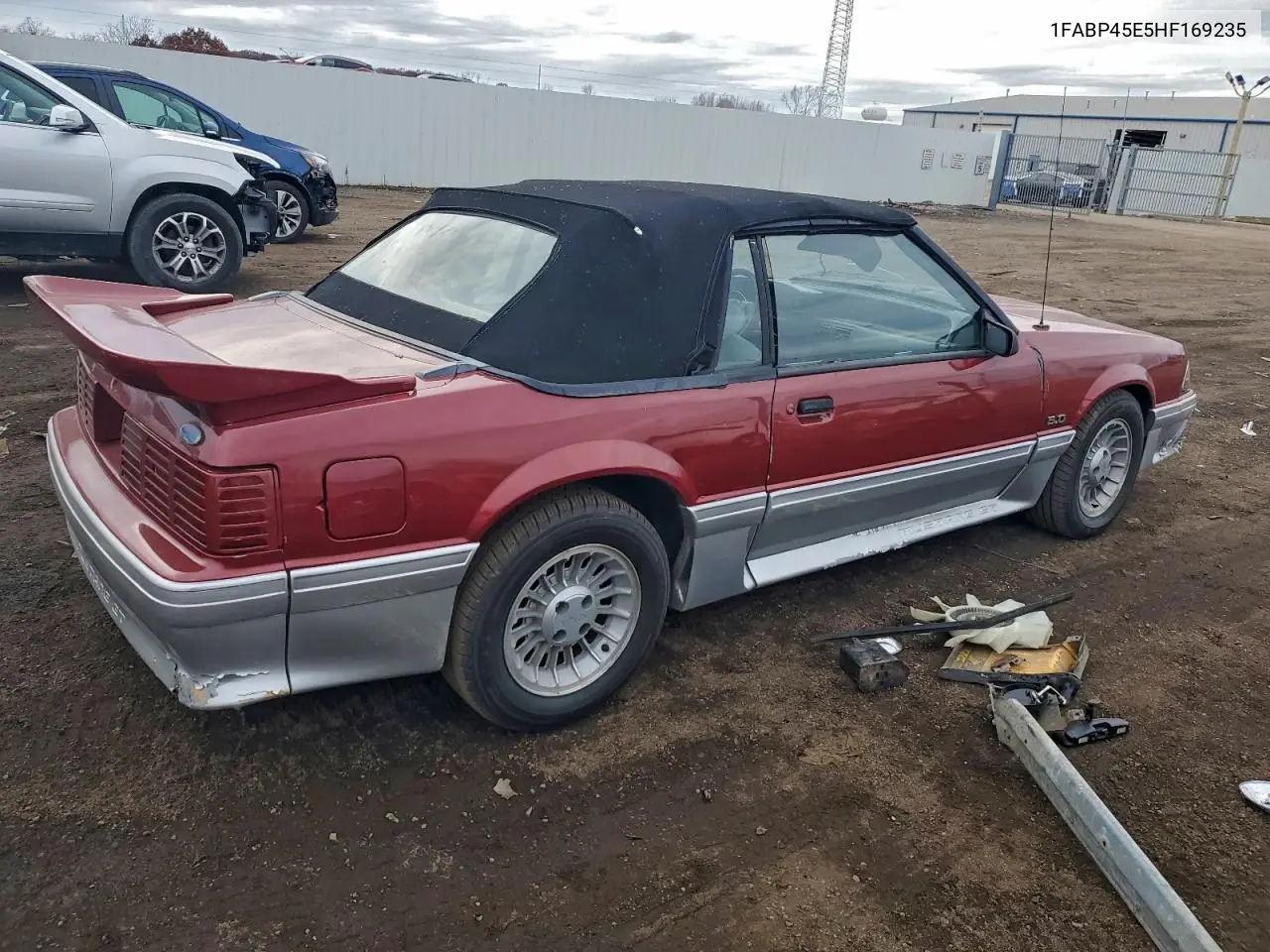 1FABP45E5HF169235 1987 Ford Mustang Gt