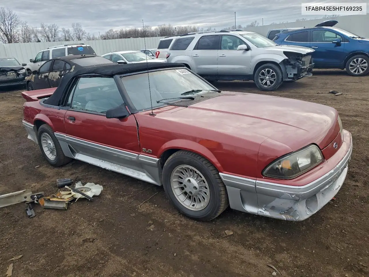 1FABP45E5HF169235 1987 Ford Mustang Gt