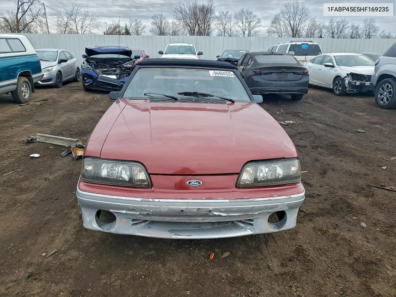 1FABP45E5HF169235 1987 Ford Mustang Gt