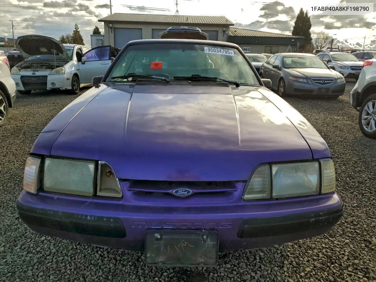 1FABP40A8KF198790 1989 Ford Mustang Lx